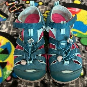 Keen Teal &Pink Washable Non-Marking Sandal